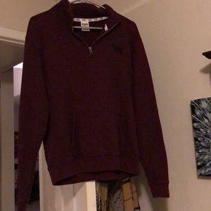 🌸FINAL PRICE 🌸Three quarter zip PINK sweatshirt